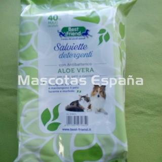 RECORD Toallitas Antibacterianas Olor Aloe Vera 40un - Imagen 1